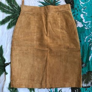 Vintage Suede Mini Skirt
